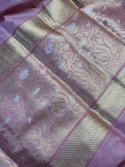 PINK SILK PURE HANDLOOM BANARASI SAREE