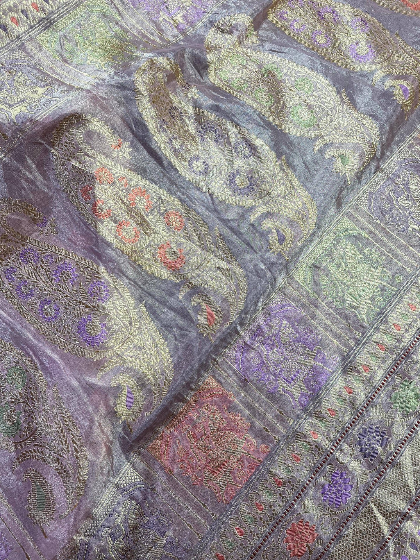 PINK TISSUE SILK PURE HANDLOOM BANARASI SAREE