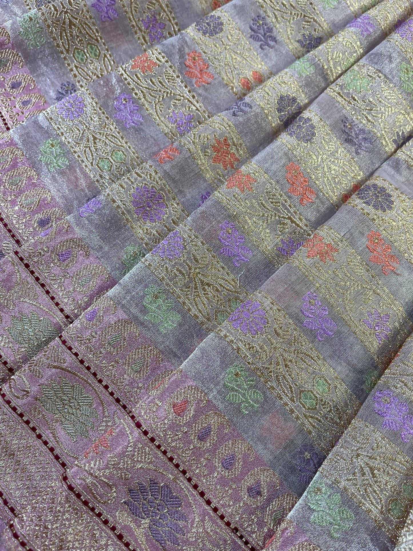 PINK TISSUE SILK PURE HANDLOOM BANARASI SAREE