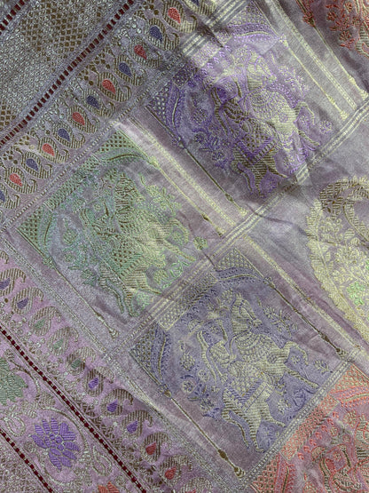 PINK TISSUE SILK PURE HANDLOOM BANARASI SAREE