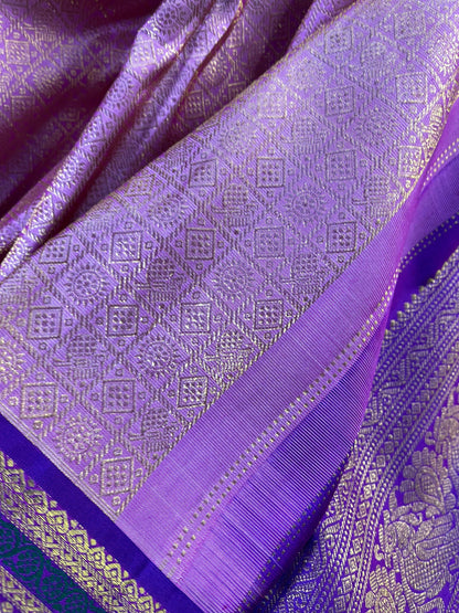 PINK SILK PURE HANDLOOM KANJIVARAM SAREE
