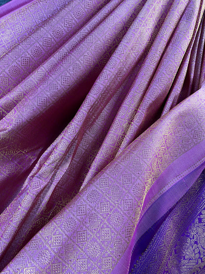 PINK SILK PURE HANDLOOM KANJIVARAM SAREE