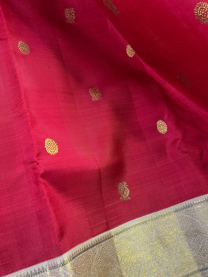 RED SILK PURE HANDLOOM KANJIVARAM SAREE