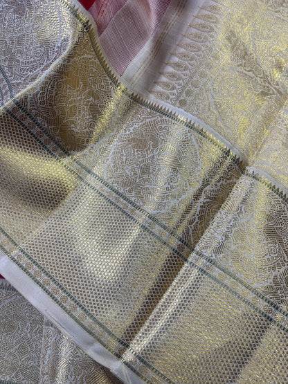 RED SILK PURE HANDLOOM KANJIVARAM SAREE