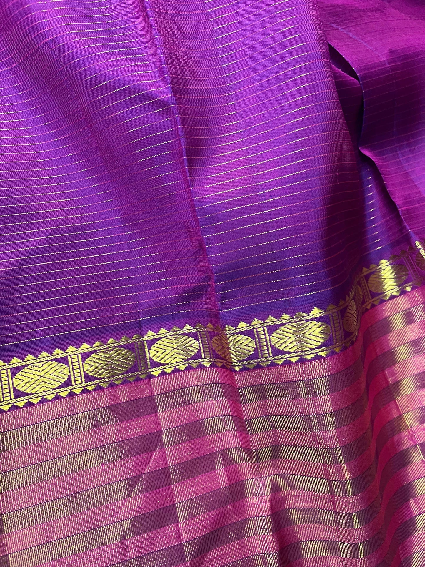 MAJENTA SILK PURE HANDLOOM KANJIVARAM SAREE