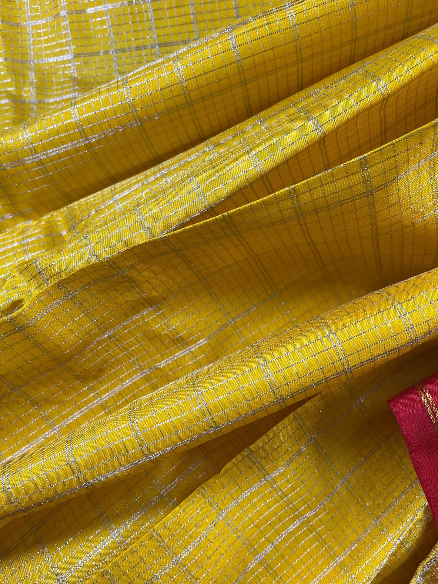 YELLOW SILK PURE HANDLOOM KANJIVARAM SAREE