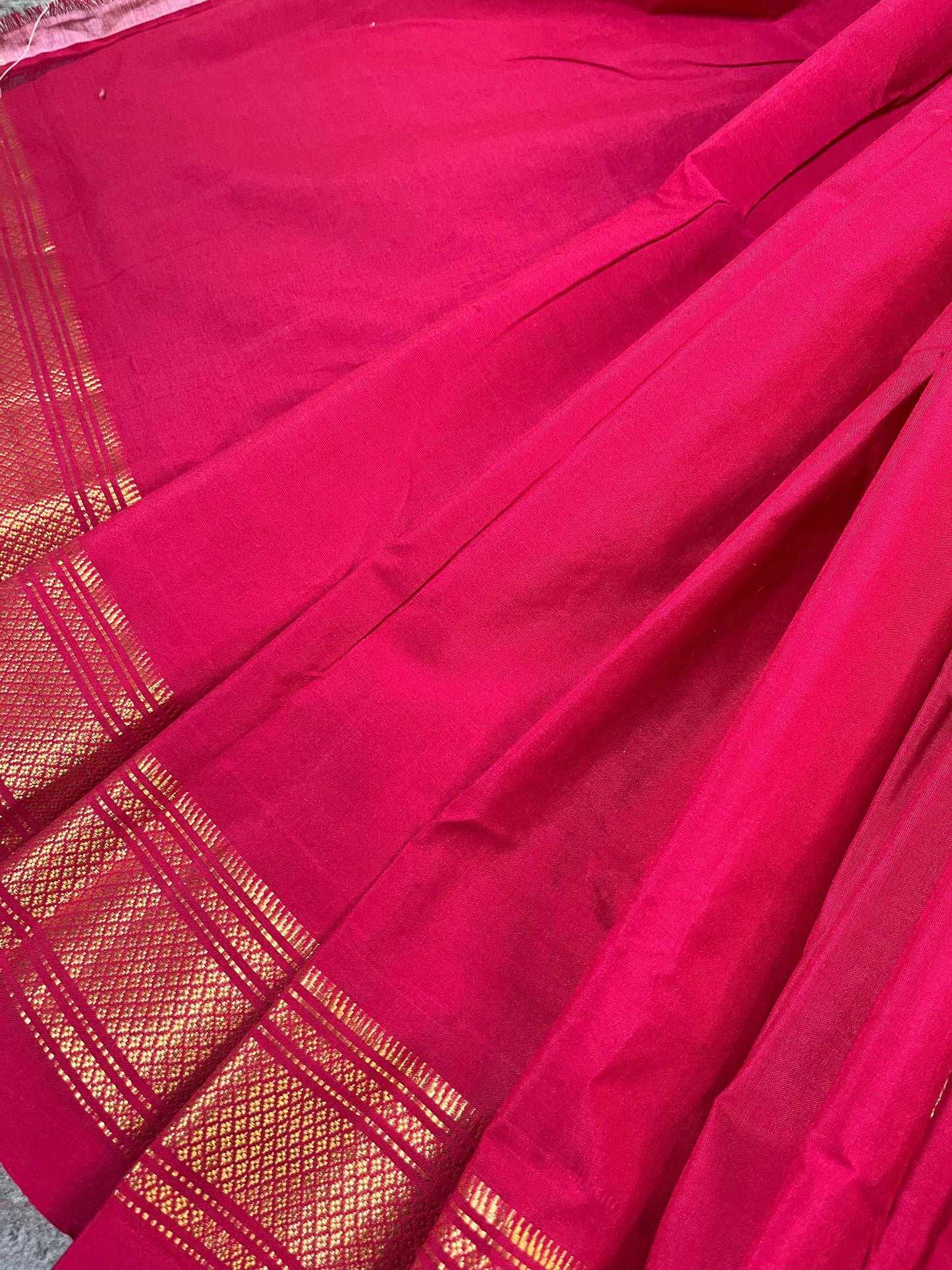 PINK COTTON PURE HANDLOOM PAITHANI SAREE