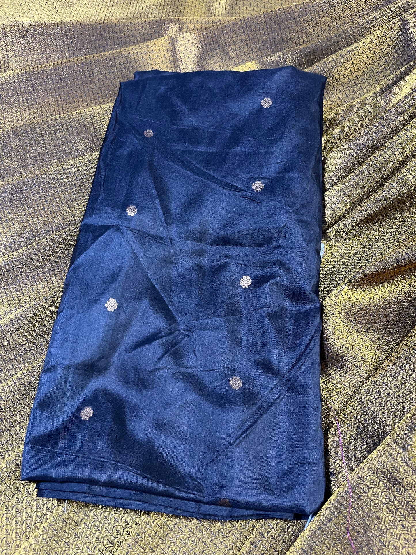 GOLD KATAN TISSUE PURE HANDLOOM BANARASI SAREE