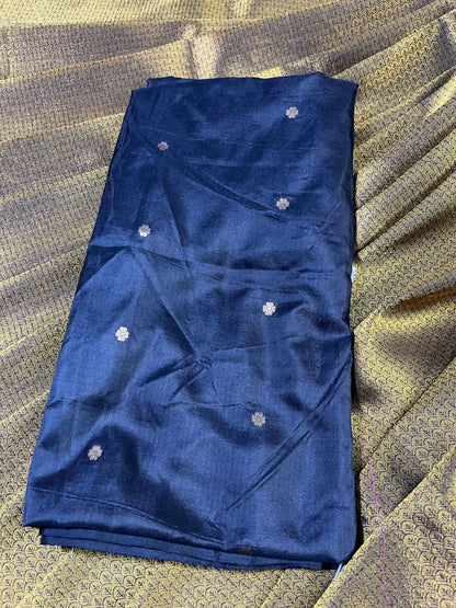 GOLD KATAN TISSUE PURE HANDLOOM BANARASI SAREE