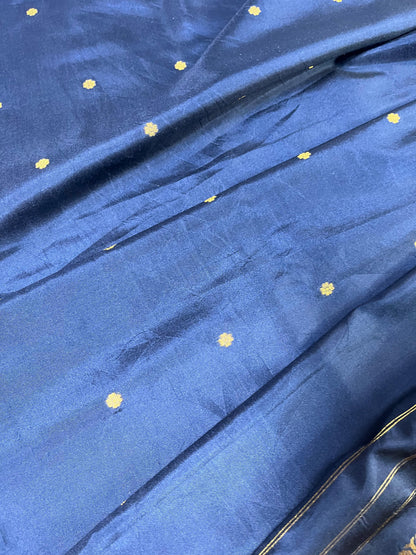 GOLD KATAN TISSUE PURE HANDLOOM BANARASI SAREE