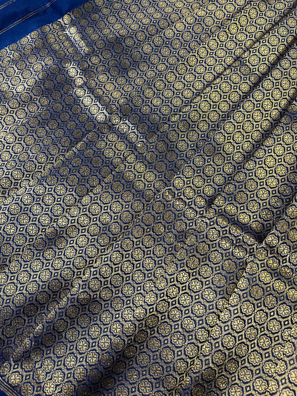 GOLD KATAN TISSUE PURE HANDLOOM BANARASI SAREE