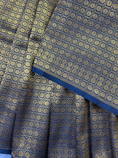 GOLD KATAN TISSUE PURE HANDLOOM BANARASI SAREE