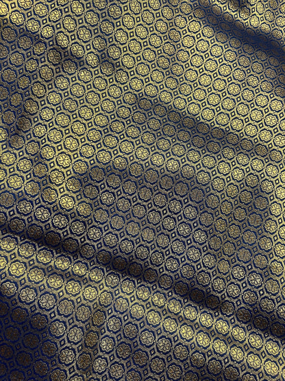 GOLD KATAN TISSUE PURE HANDLOOM BANARASI SAREE