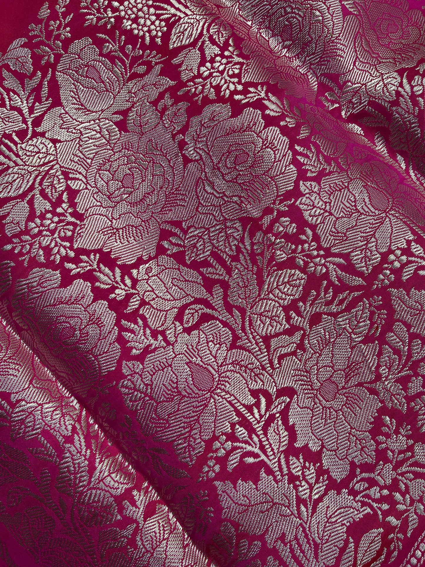 PINK DOUBLE SILK PURE HANDLOOM BANARASI SAREE