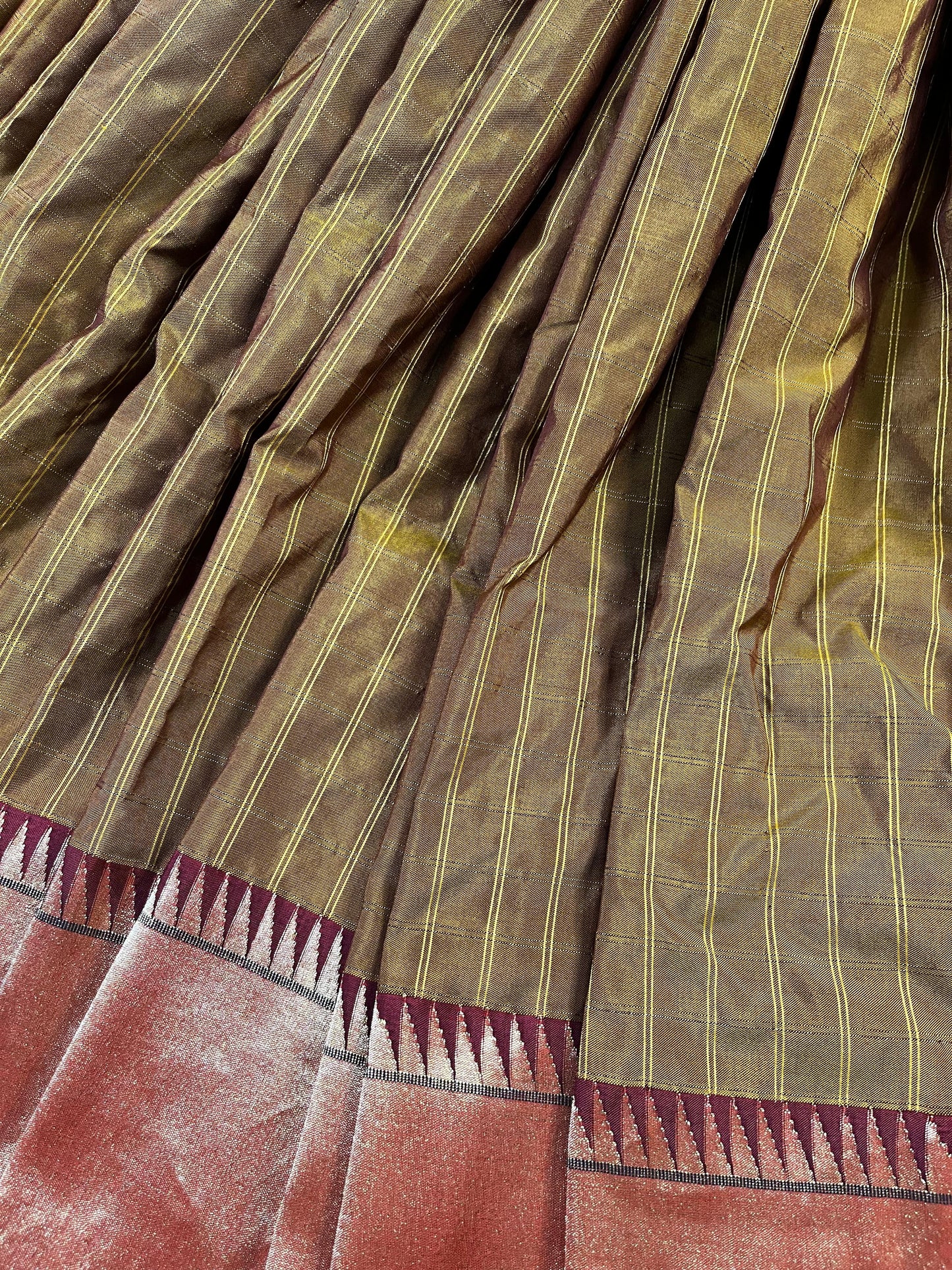 MEHENDI GREEN SILK PURE HANDLOOM PAITHANI SAREE