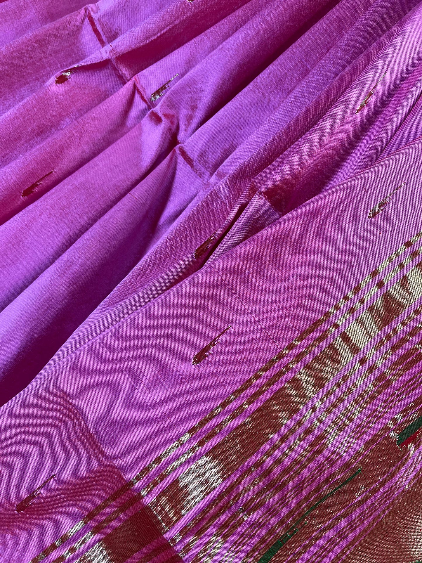 PINK SILK PURE HANDLOOM PAITHANI SAREE
