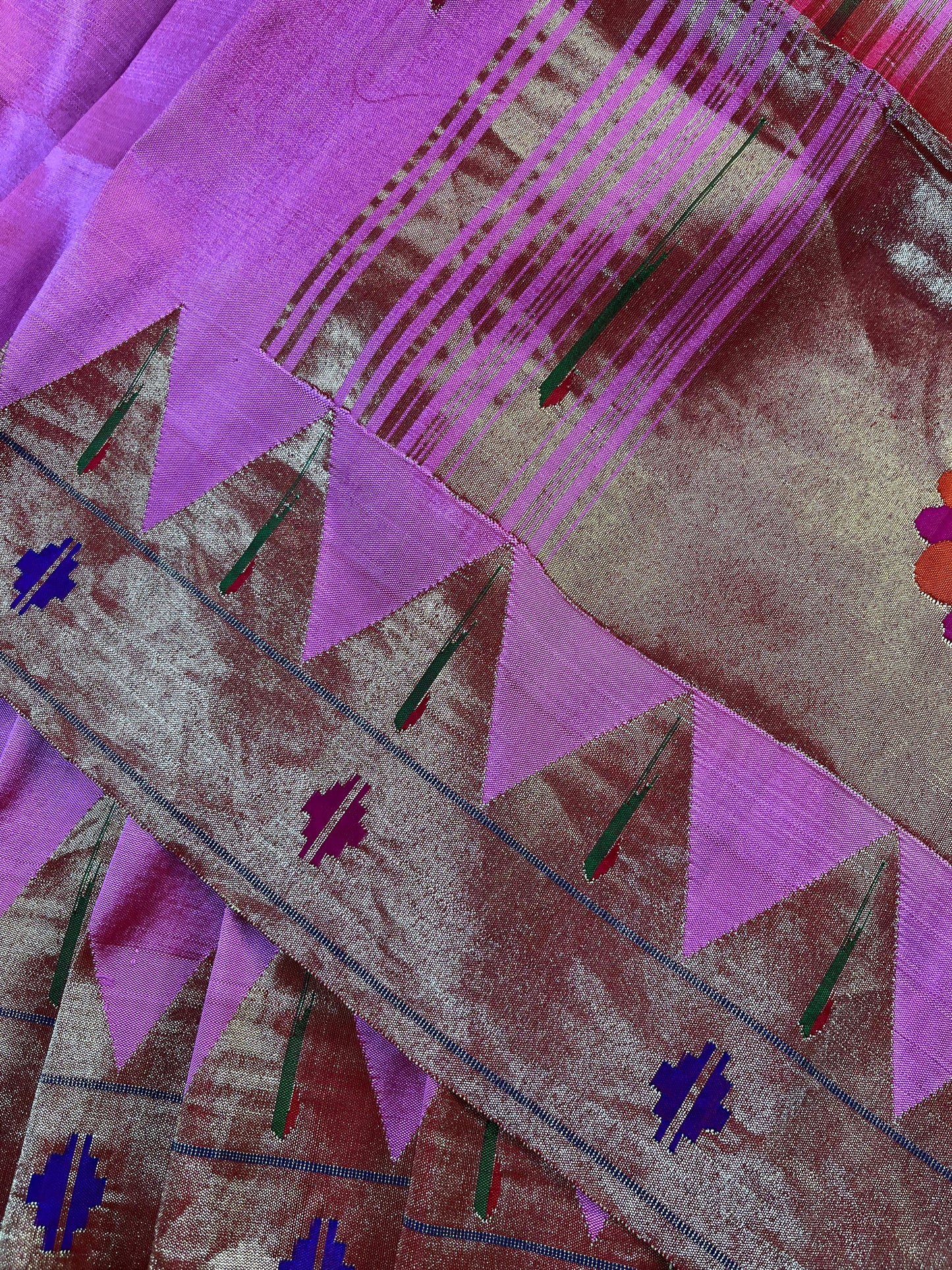 PINK SILK PURE HANDLOOM PAITHANI SAREE