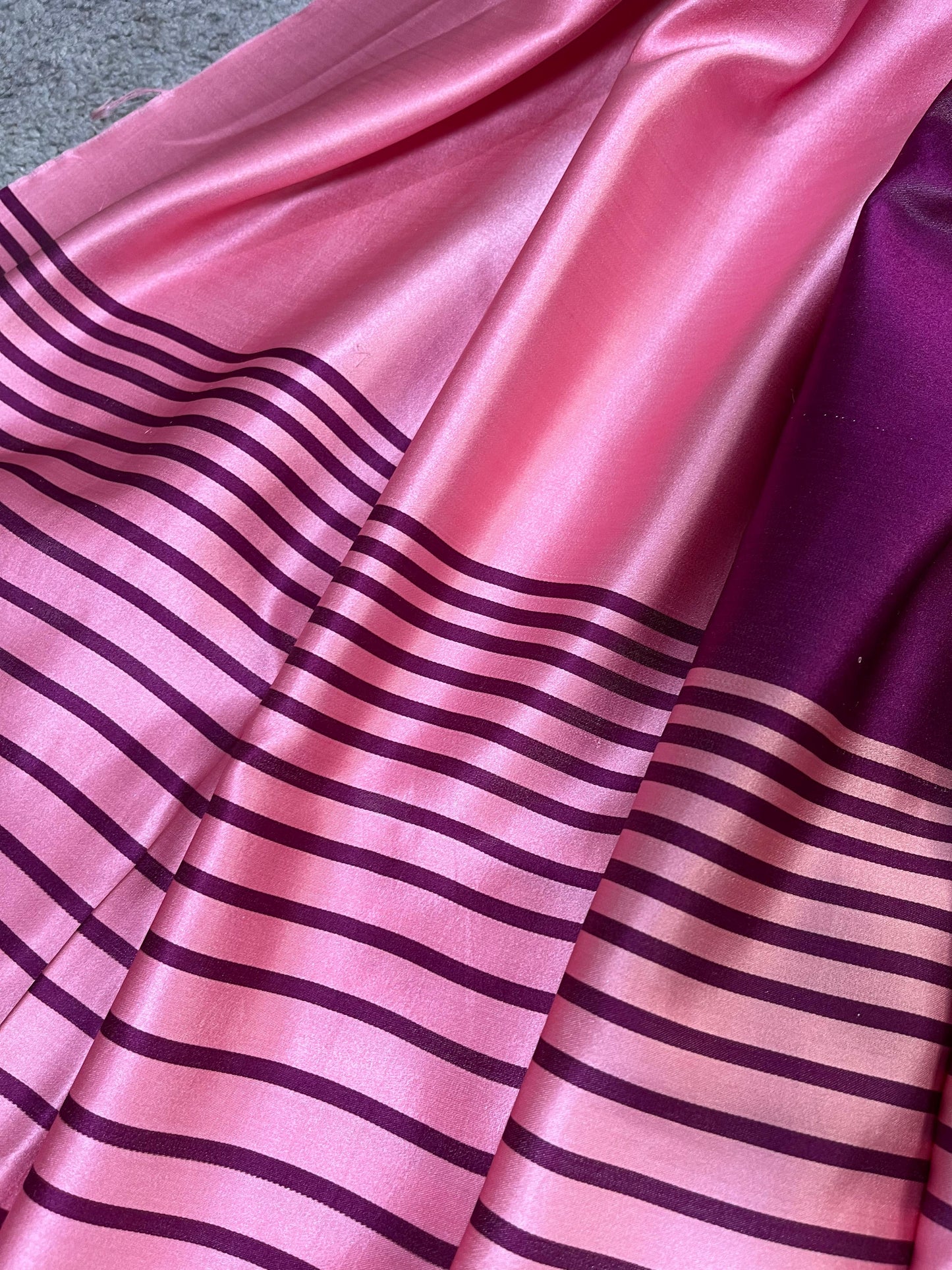 WINE SATIN SILK PURE HANDLOOM BANARASI SAREE
