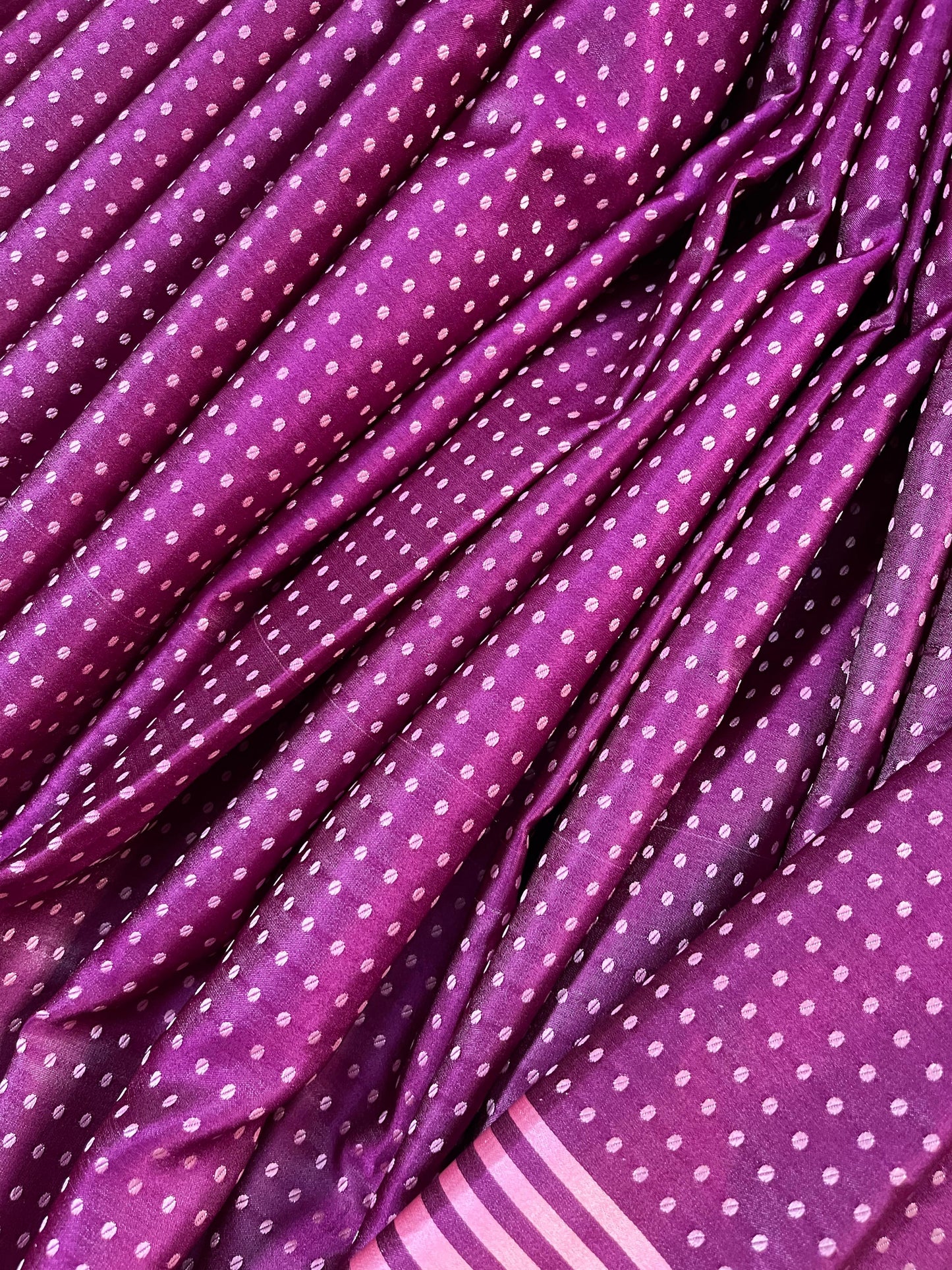WINE SATIN SILK PURE HANDLOOM BANARASI SAREE