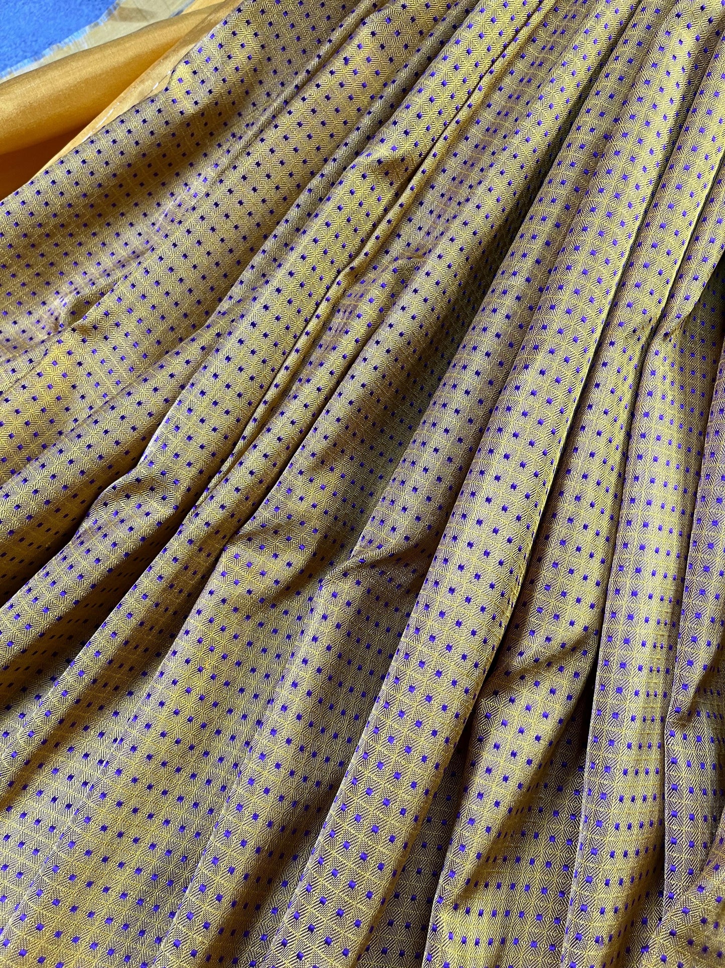 PURPLE YELLOW SILK PURE HANDLOOM DO RUKHI BANARASI SAREE