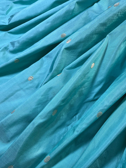 BLUE SILK PURE HANDLOOM PAITHANI SAREE