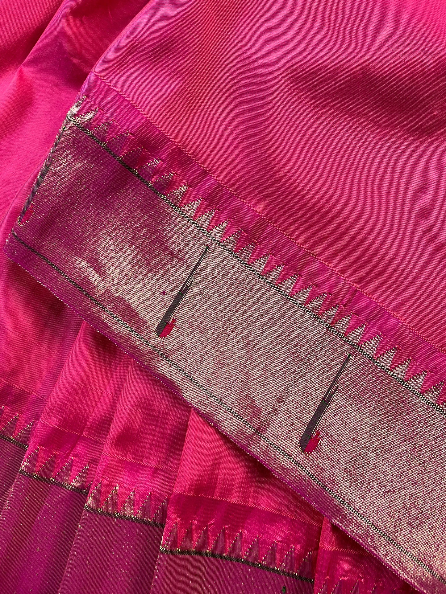 PINK SILK PURE HANDLOOM PAITHANI SAREE