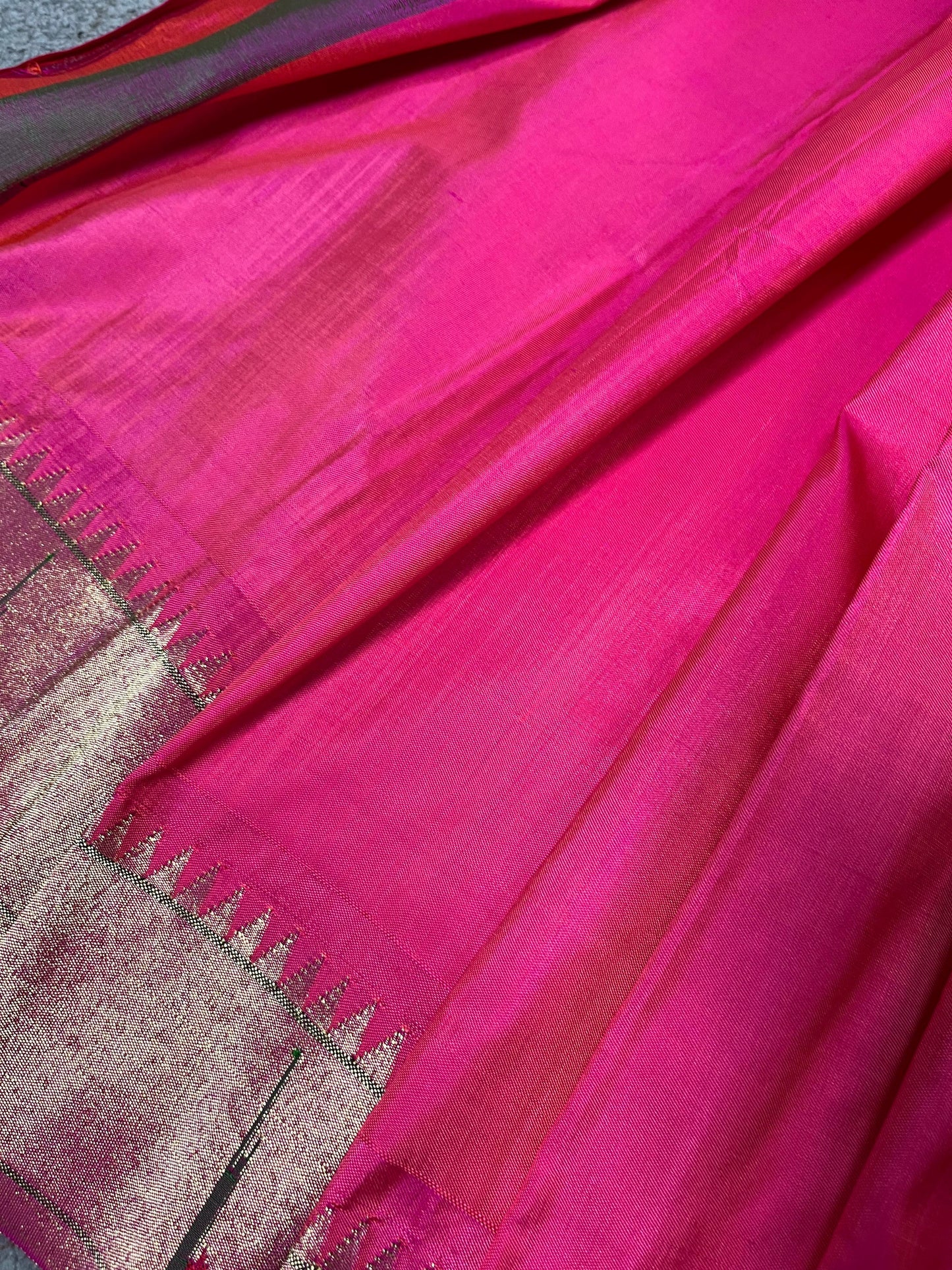 PINK SILK PURE HANDLOOM PAITHANI SAREE