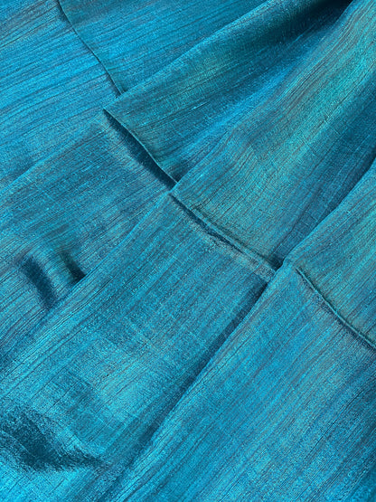 BLUE MATKA SILK PURE HANDLOOM MATKA SAREE
