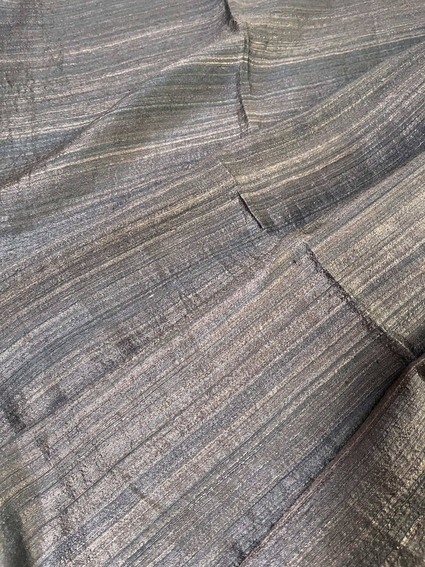 DARK BROWN MATKA SILK PURE HANDLOOM MATKA SAREE