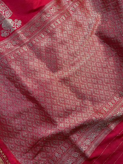 RED SILK PURE HANDLOOM PAITHANI SAREE