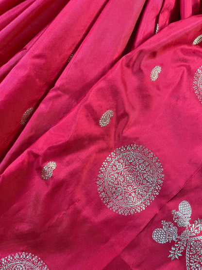 RED SILK PURE HANDLOOM PAITHANI SAREE