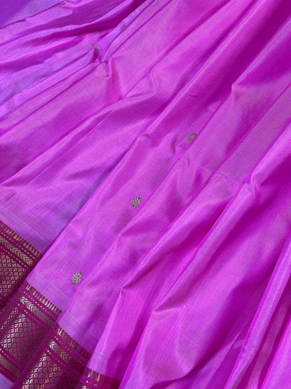 PINK SILK PURE HANDLOOM PAITHANI SAREE