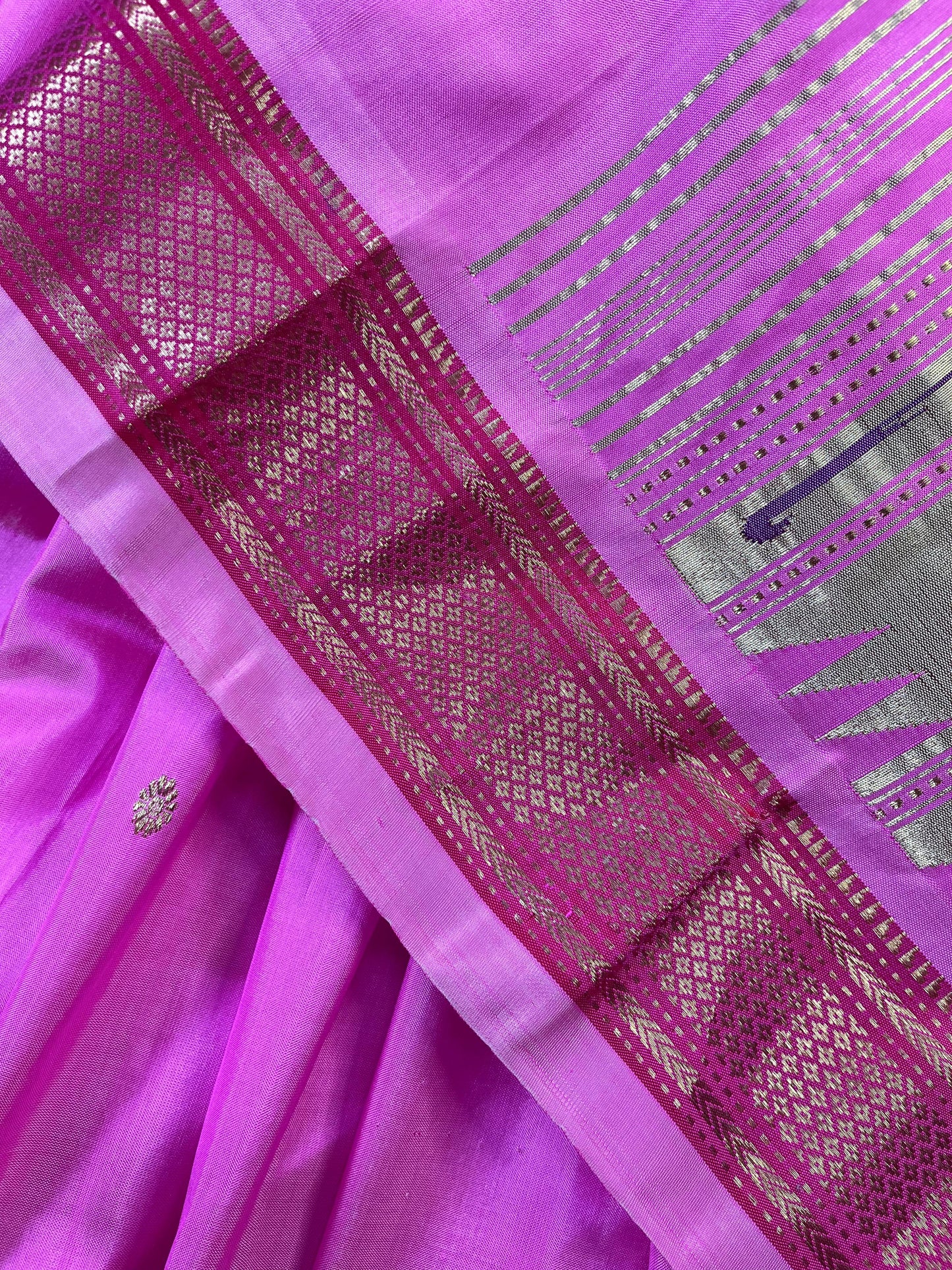 PINK SILK PURE HANDLOOM PAITHANI SAREE