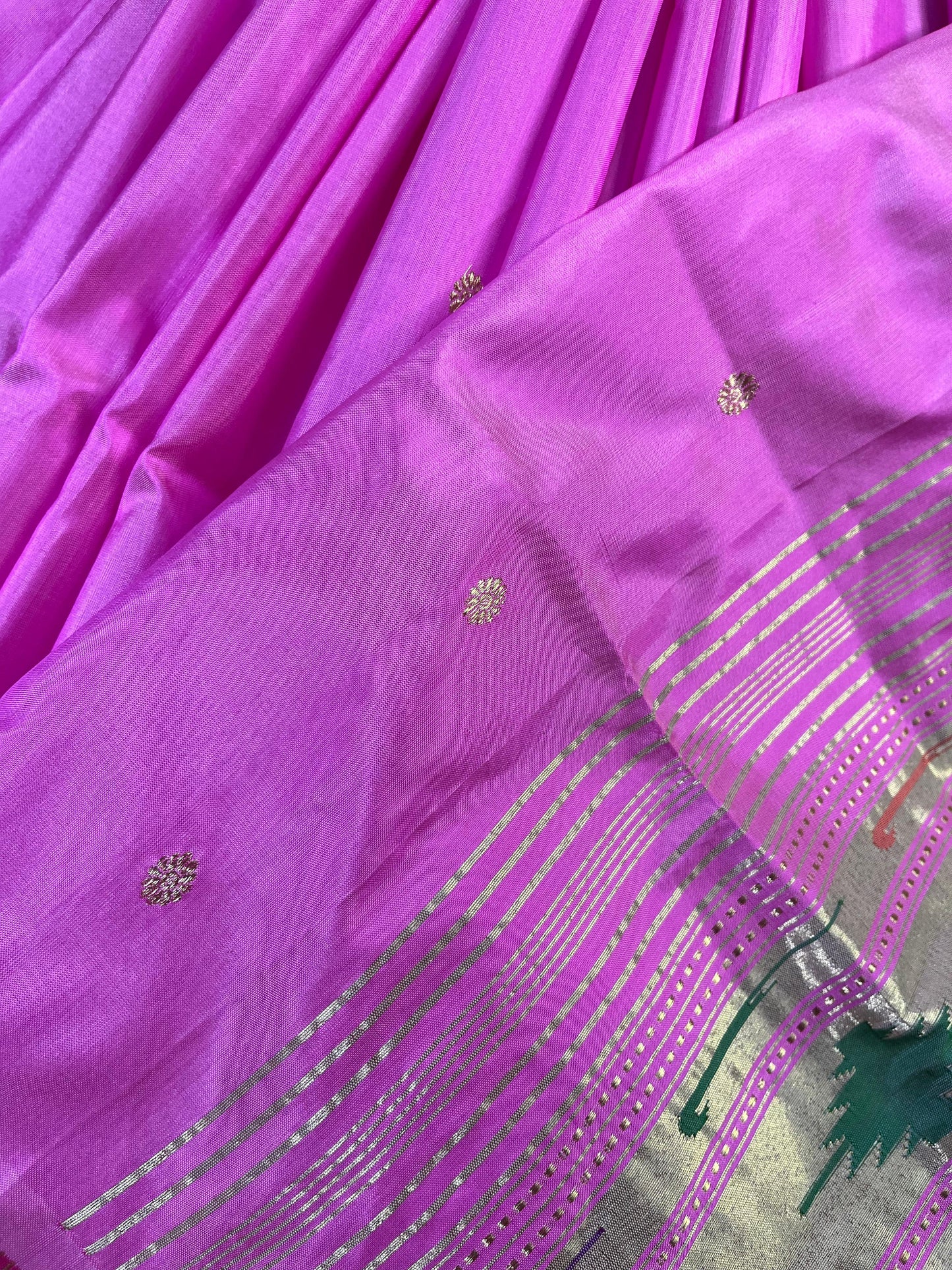 PINK SILK PURE HANDLOOM PAITHANI SAREE
