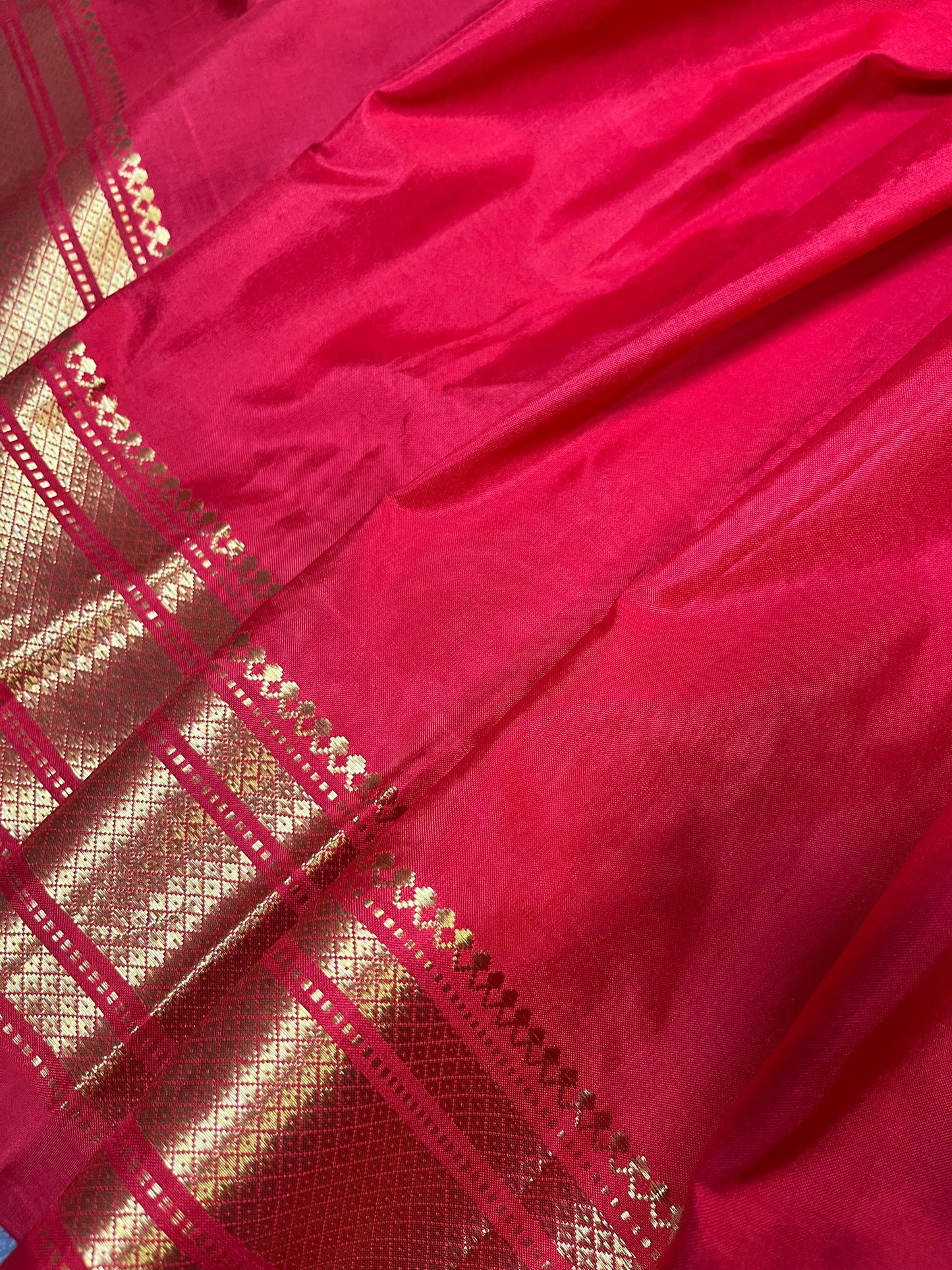 RED SILK PURE HANDLOOM PAITHANI SAREE