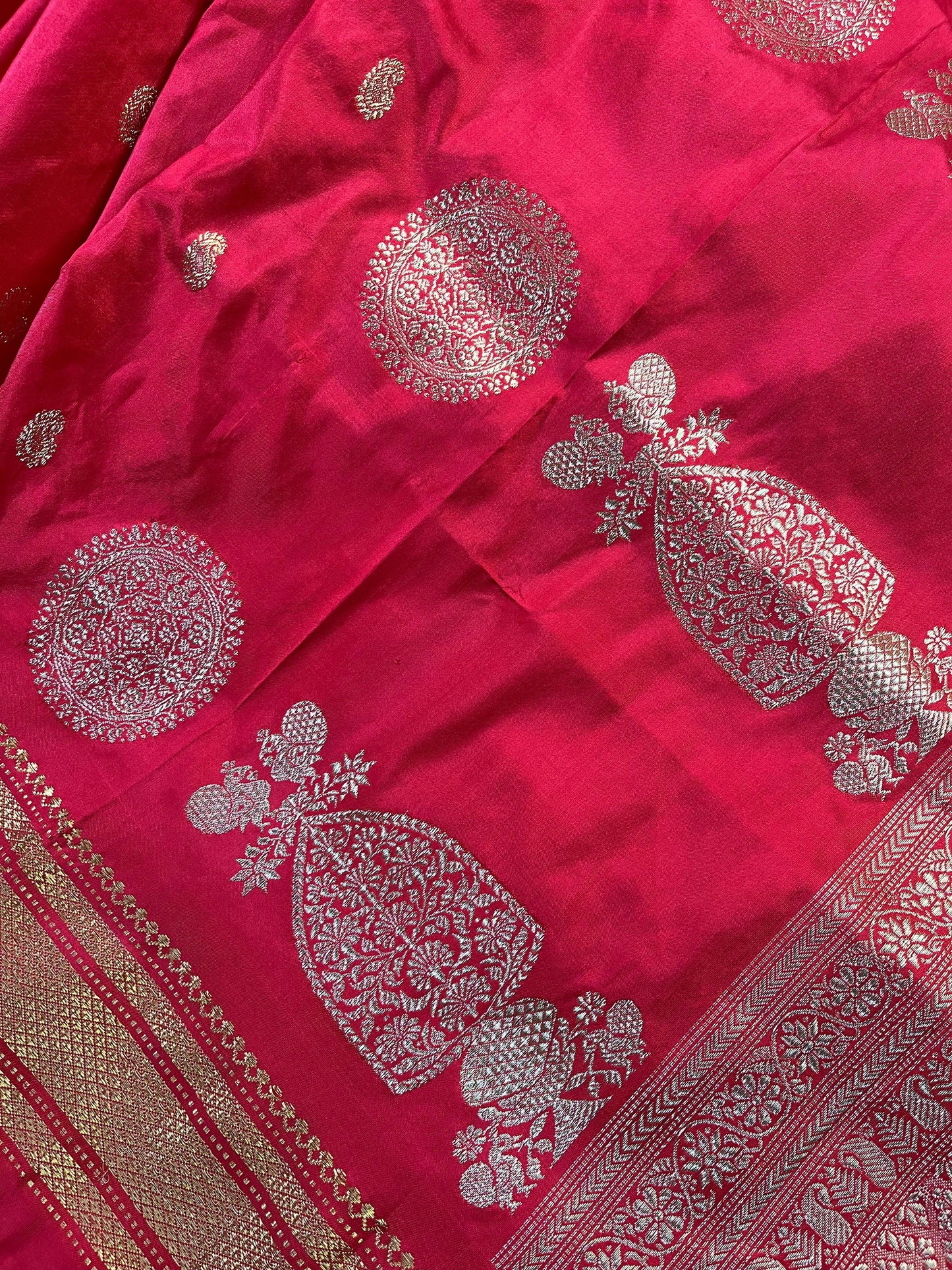 RED SILK PURE HANDLOOM PAITHANI SAREE