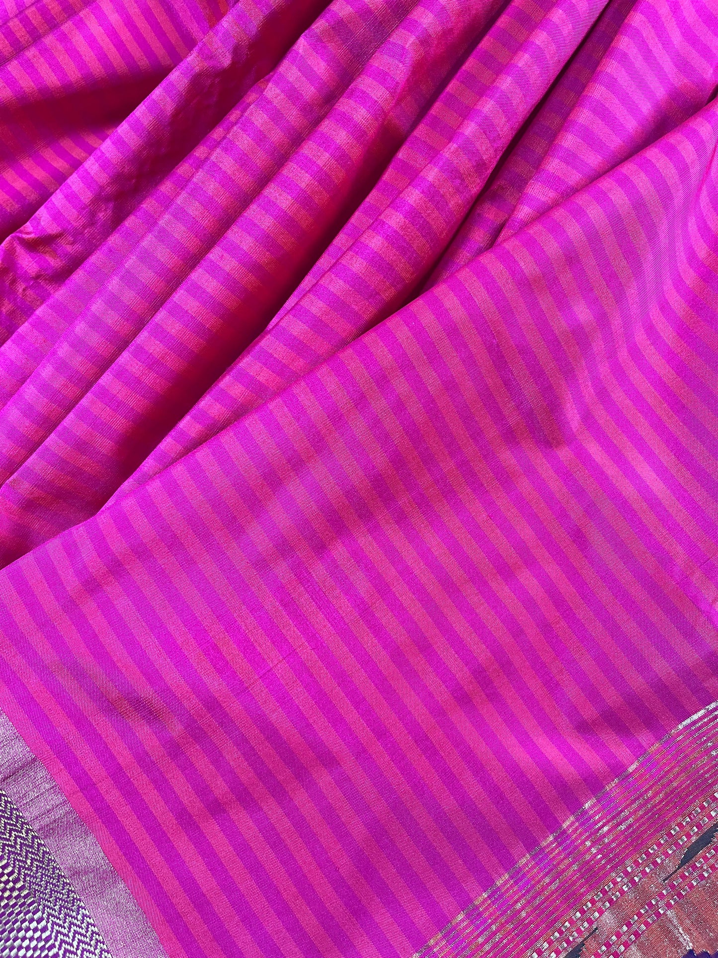 PINK SILK PURE HANDLOOM PAITHANI SAREE