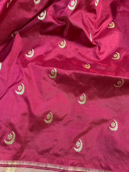 MAROON SILK PURE HANDLOOM PAITHANI SAREE
