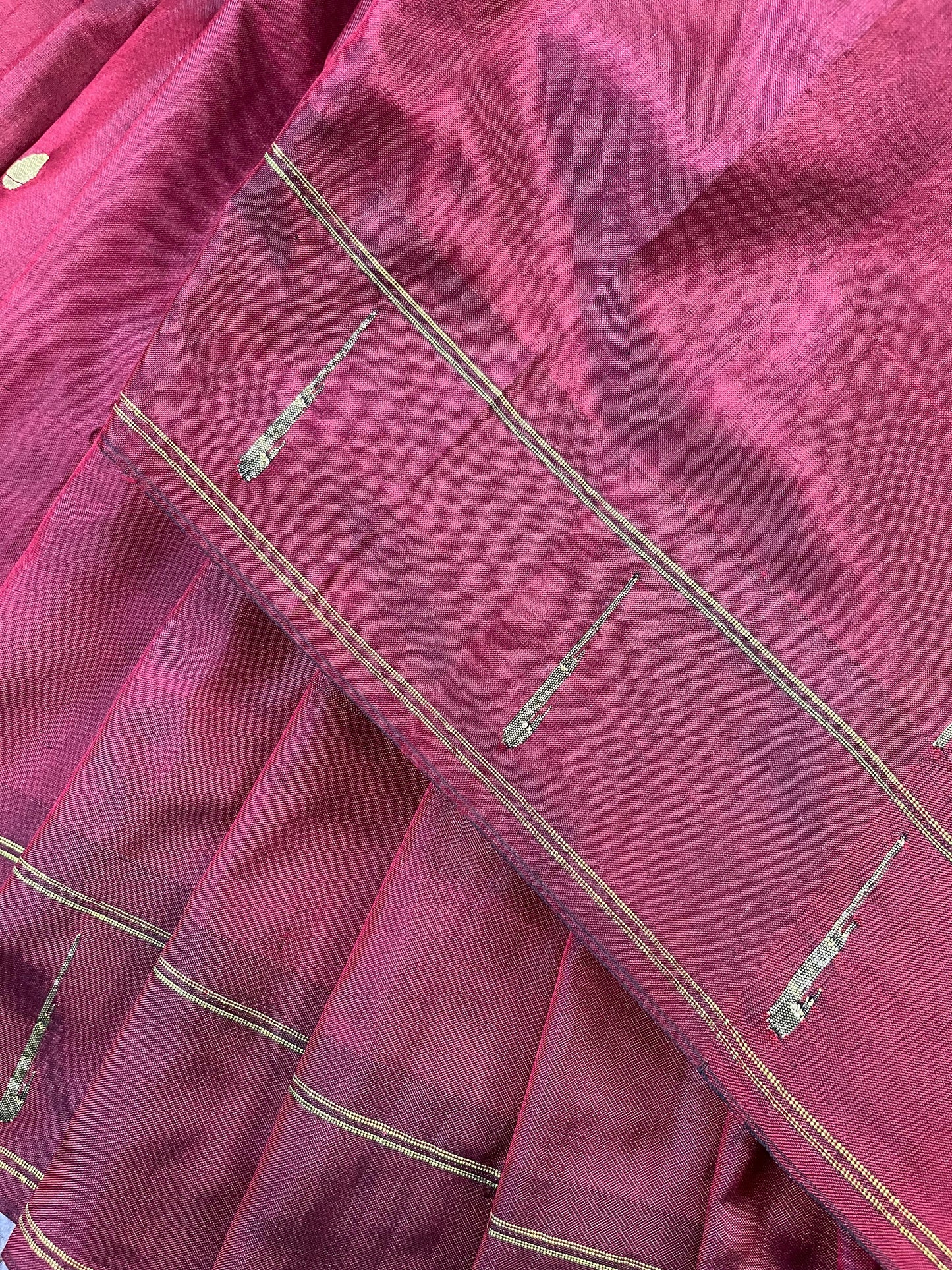 MAROON SILK PURE HANDLOOM PAITHANI SAREE
