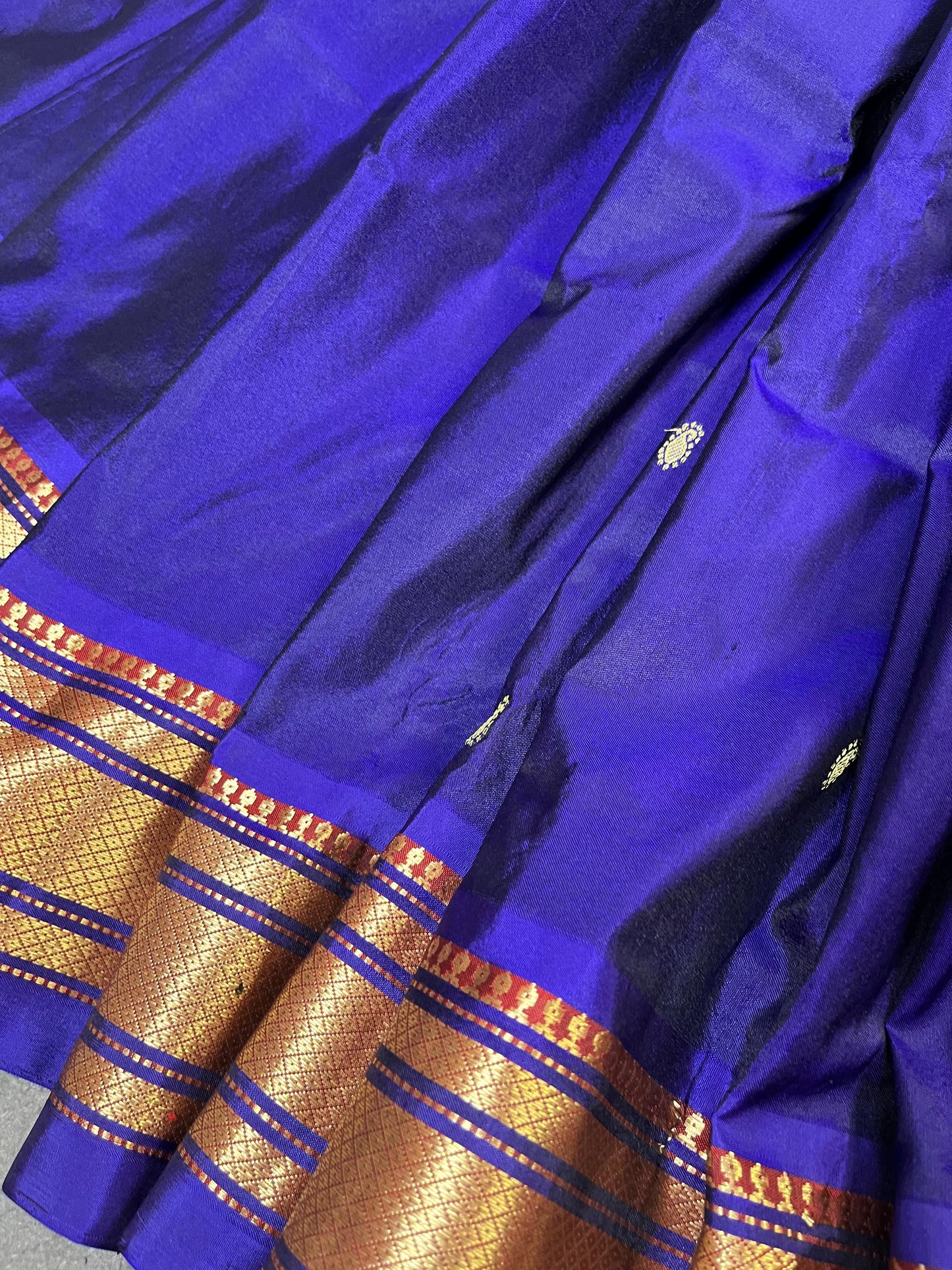 AZURE BLUE SILK PURE HANDLOOM PAITHANI SAREE