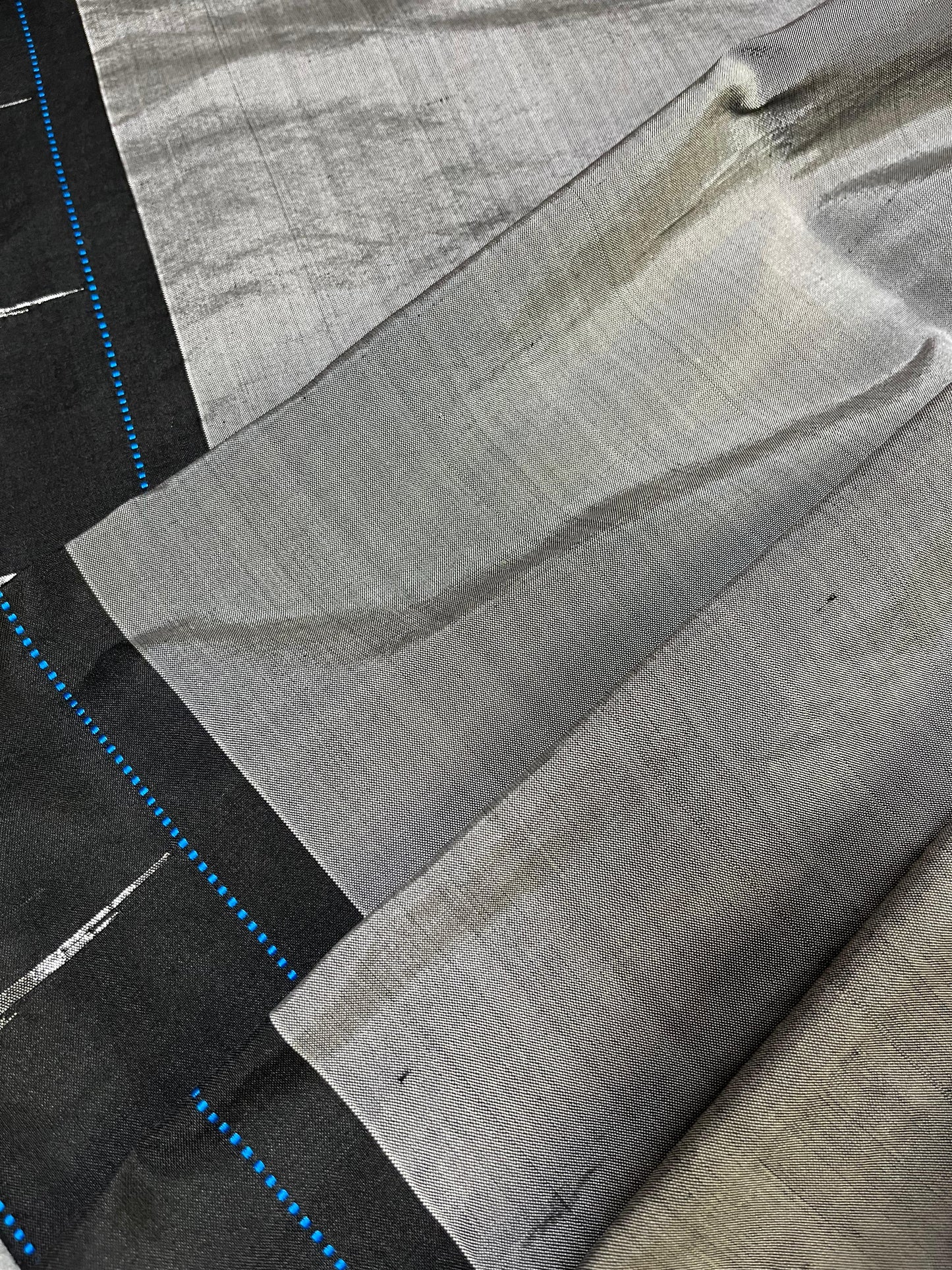 GREY SILK PURE HANDLOOM PAITHANI SAREE