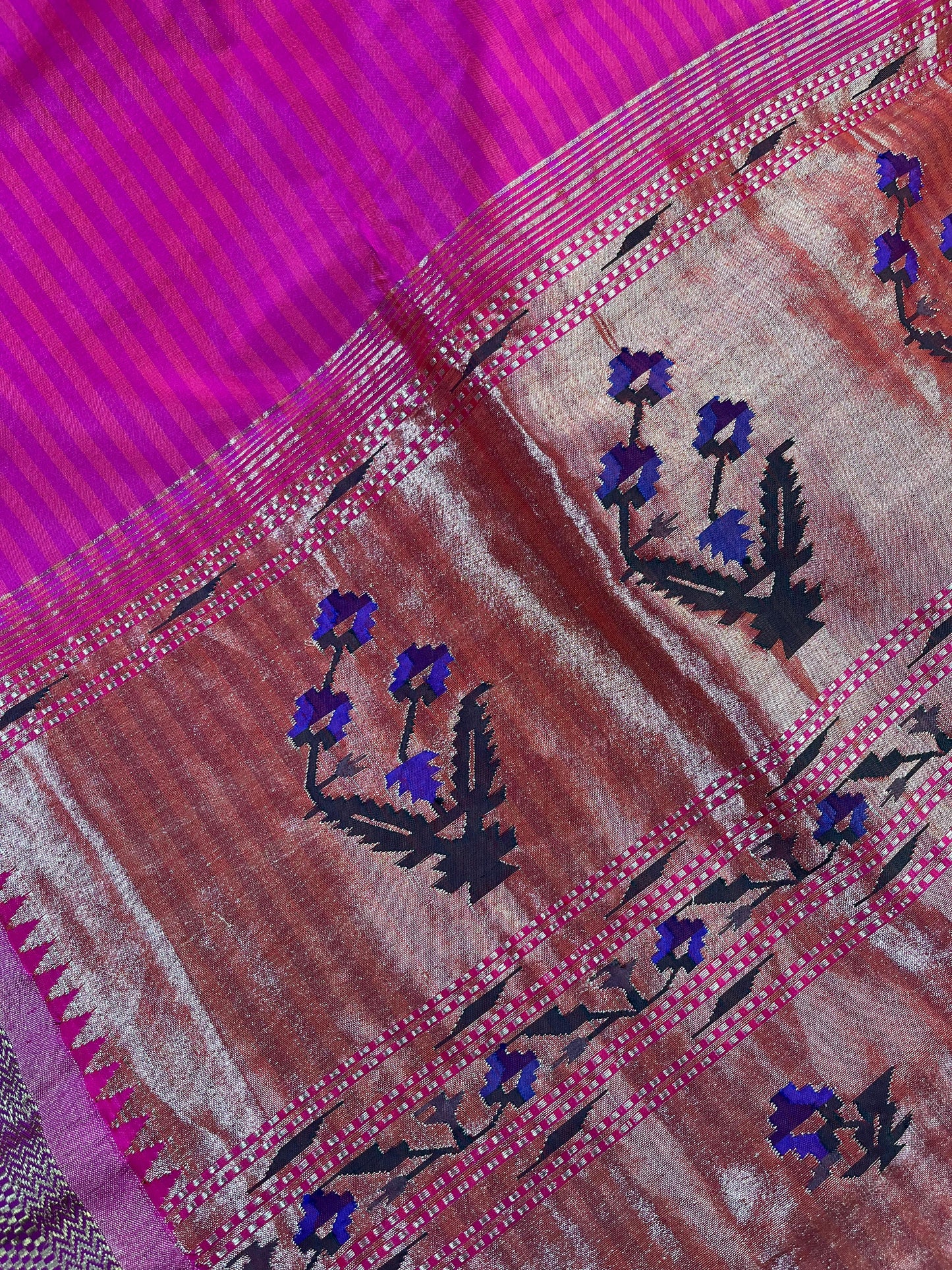 PINK SILK PURE HANDLOOM PAITHANI SAREE