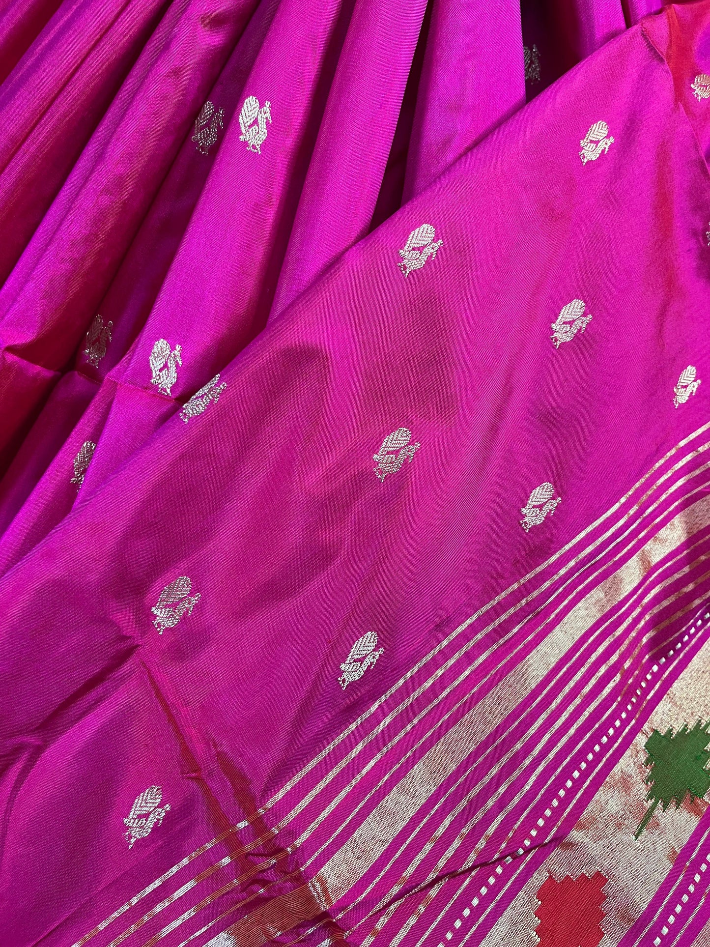 PINK SILK PURE HANDLOOM PAITHANI SAREE