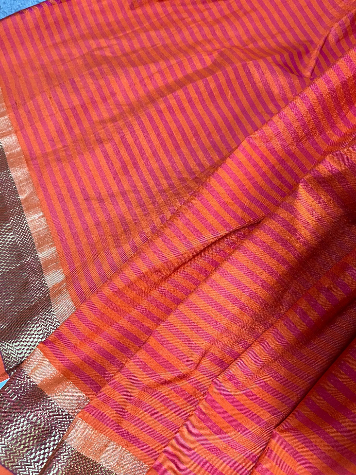 ORANGE SILK PURE HANDLOOM PAITHANI SAREE