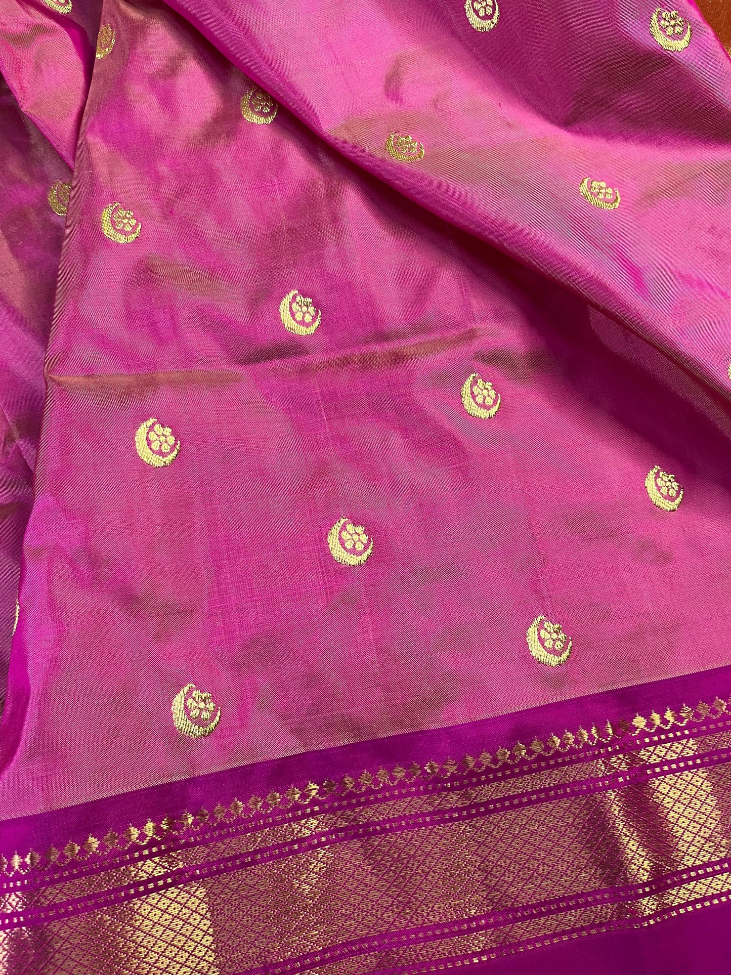 PINK SILK PURE HANDLOOM PAITHANI SAREE
