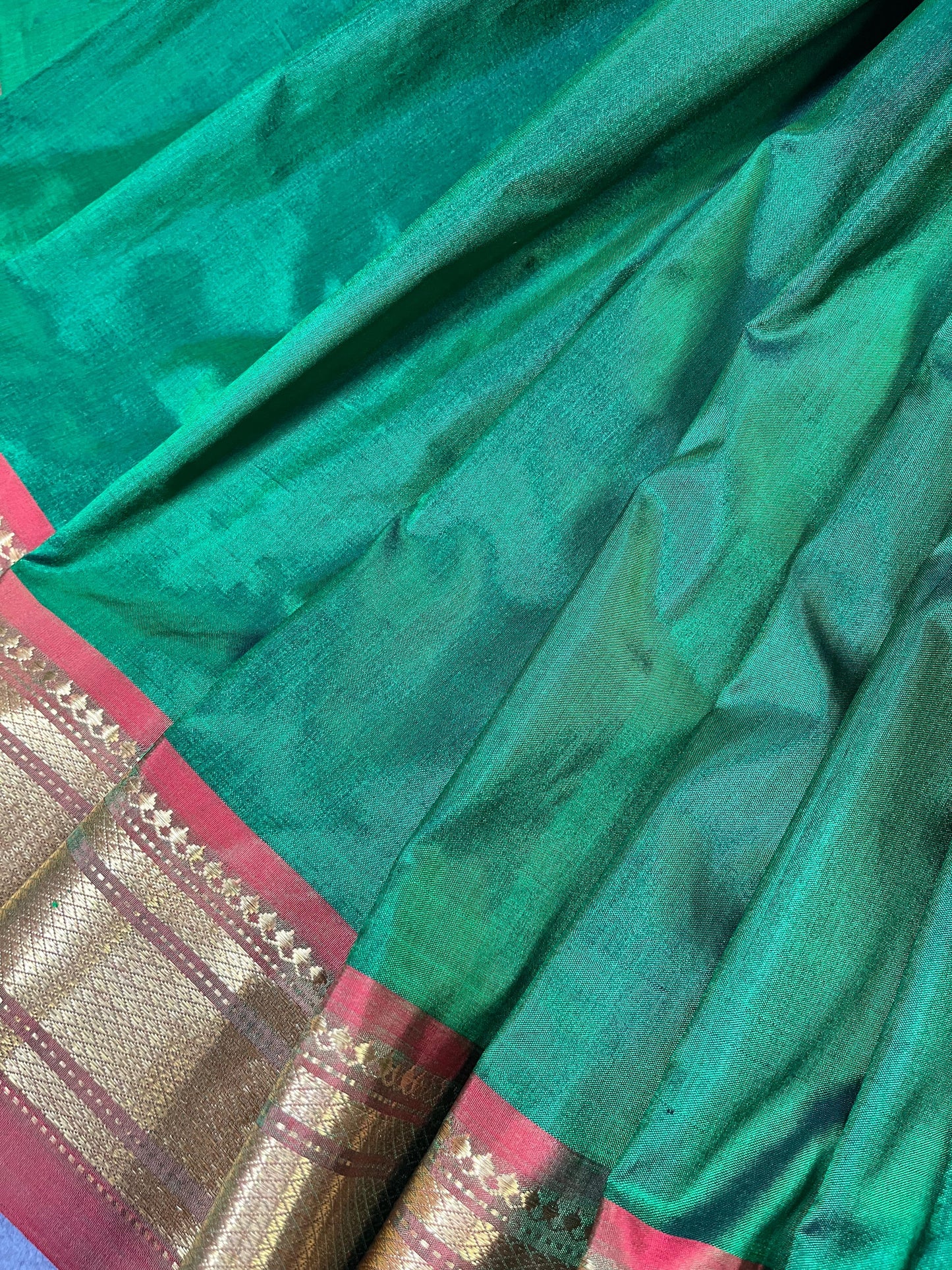 GREEN SILK PURE HANDLOOM PAITHANI SAREE
