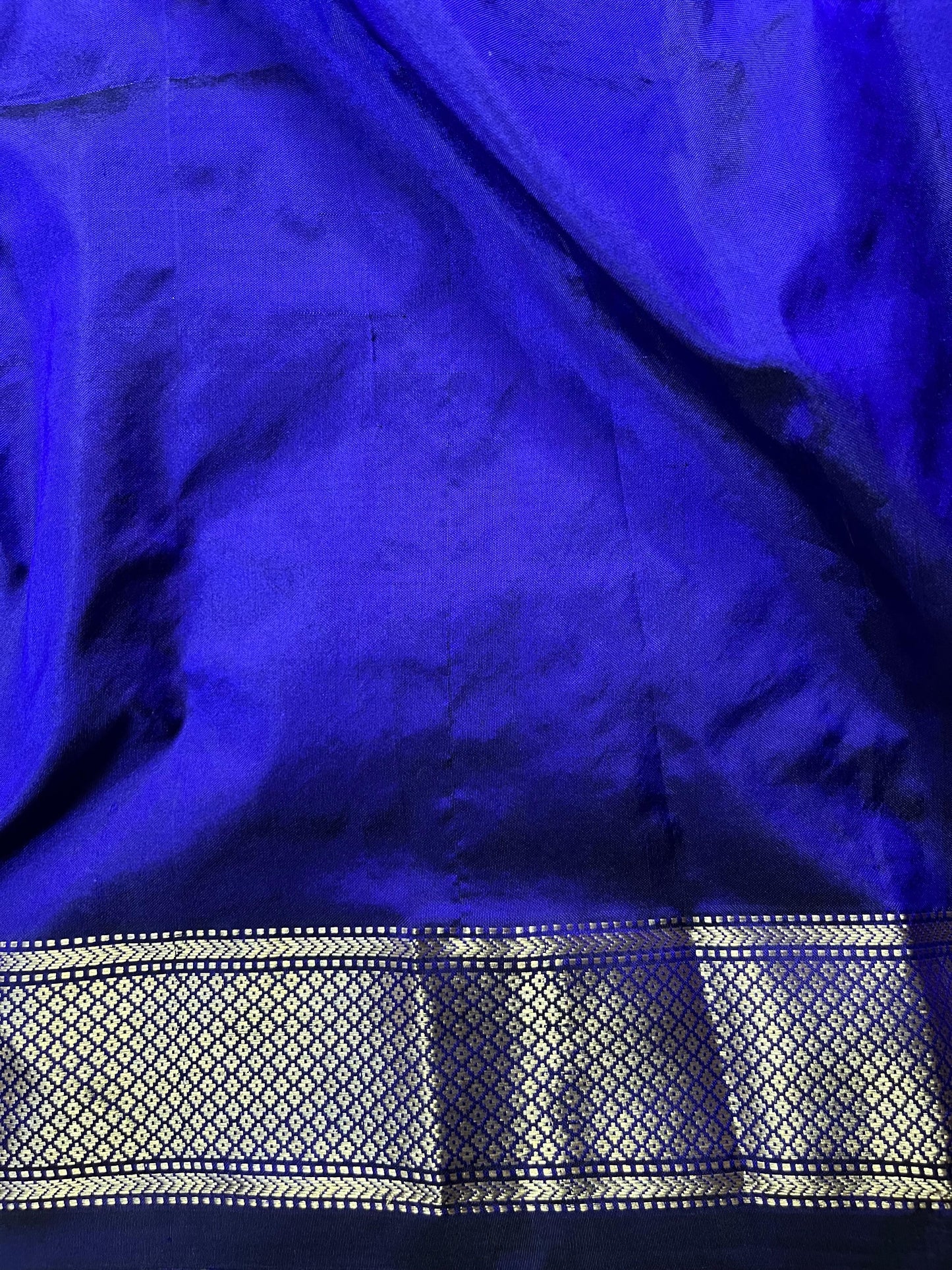 AZURE BLUE SILK PURE HANDLOOM PAITHANI SAREE