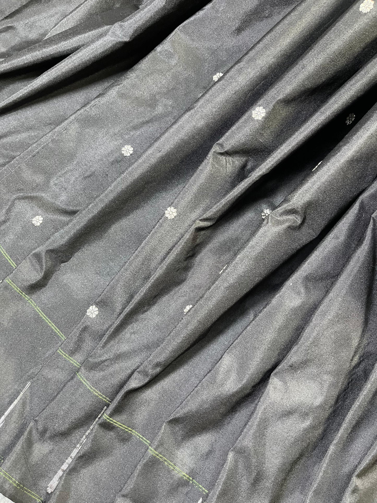 BLACK SILK PURE HANDLOOM PAITHANI SAREE