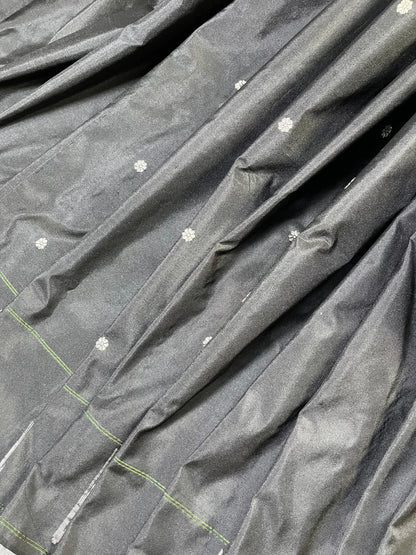 BLACK SILK PURE HANDLOOM PAITHANI SAREE