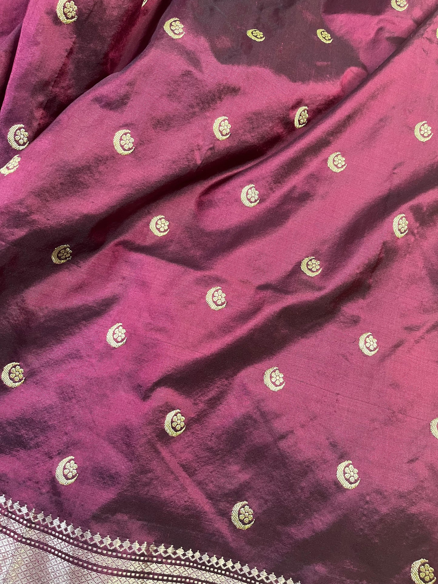 DARK MAROON SILK PURE HANDLOOM PAITHANI SAREE